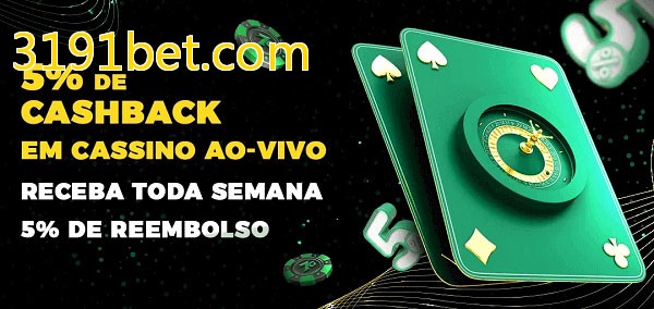 Promoções do cassino ao Vivo 3191bet.com